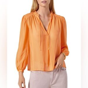 Joie Orange Blouse